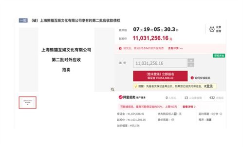 王思聪名下企业熊猫互娱被拍卖1100万债权 此前还债20亿